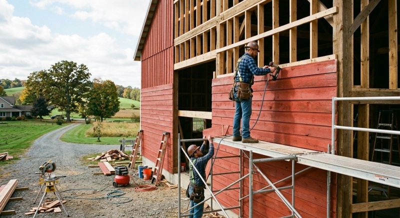 Barn Siding Installation in Carrboro, NC