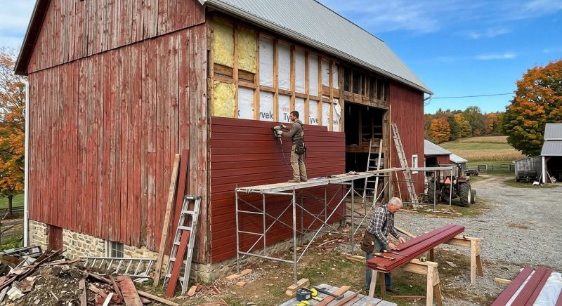 Barn Siding Replacement in Chatham County, NC