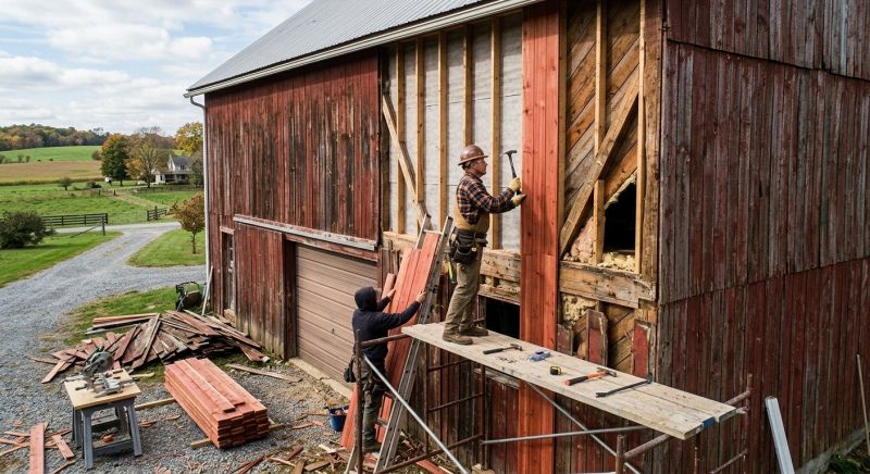 Barn Siding Replacement in Orange County, NC