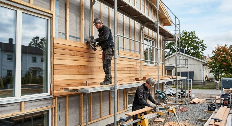 Cedar Cladding Installation in Pittsboro, NC