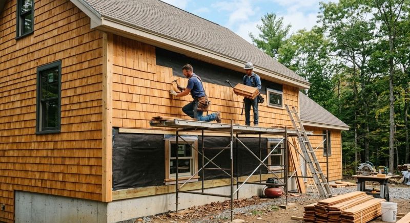 Cedar Siding Installation in Apex, NC