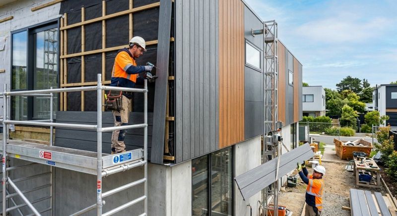 Facade Cladding Installation in Pittsboro, NC