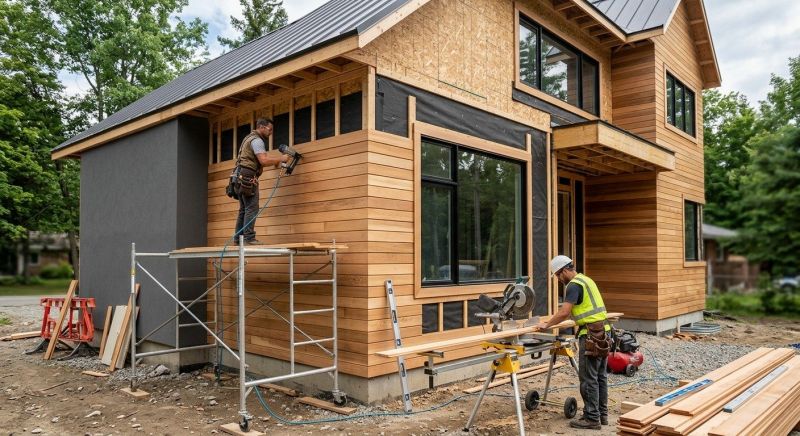 Faux Wood Siding Installation in Chatham County, NC