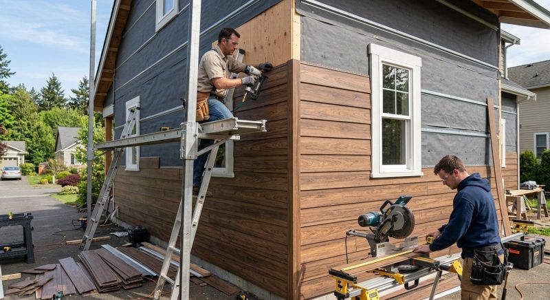 Faux Wood Siding Installation in Pittsboro, NC