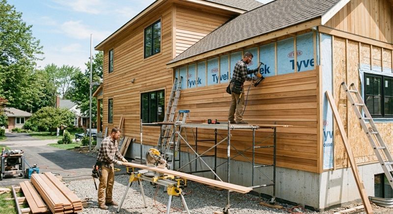Faux Wood Siding Installation in Liberty, NC