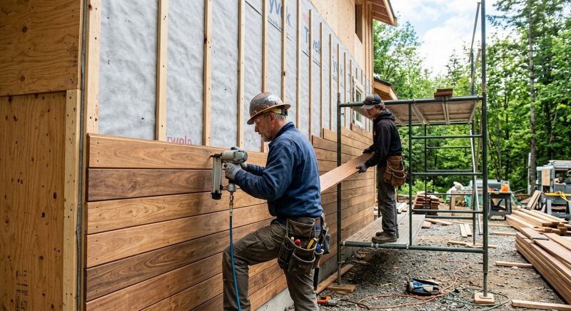 Hardwood Siding Installation in Fuquay Varina, NC