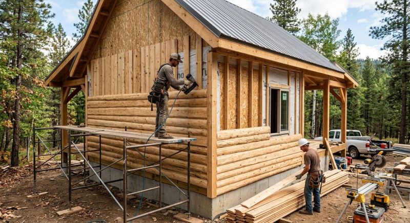 Log Siding Installation in Bear Creek, NC