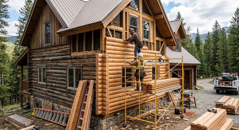 Log Siding Installation in Fuquay Varina, NC