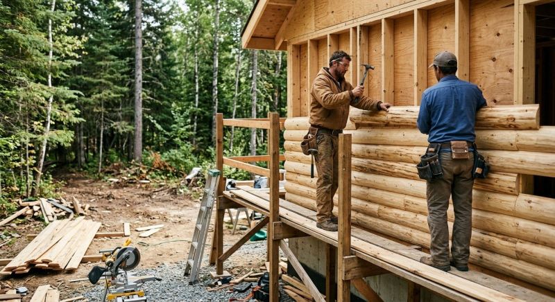 Log Siding Installation in Moncure, NC