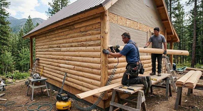 Log Siding Installation in Moncure, NC