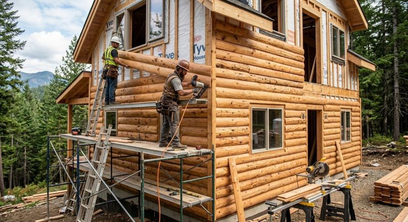 Log Siding Installation in Raleigh, NC