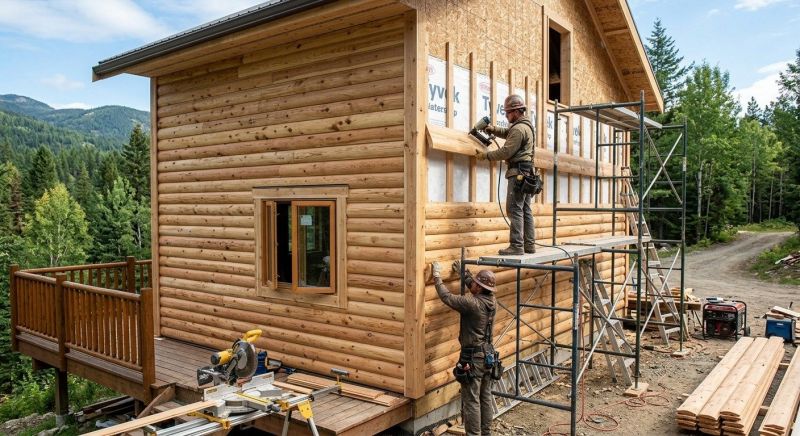 Log Siding Installation in Wake County, NC