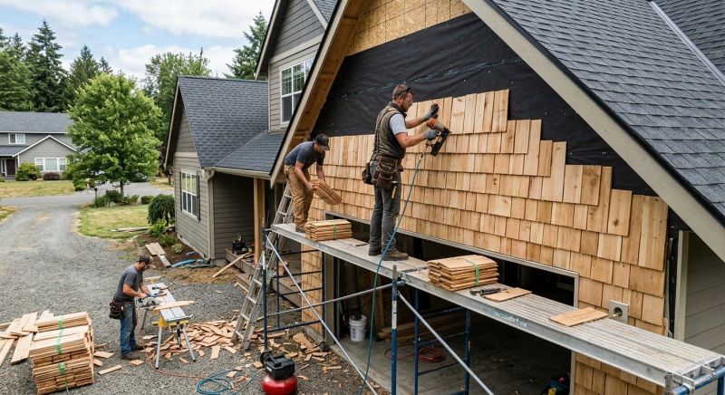 Shake Siding Installation in Apex, NC