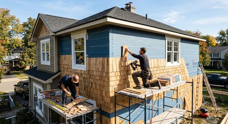 Shingle Siding Installation in Pittsboro, NC