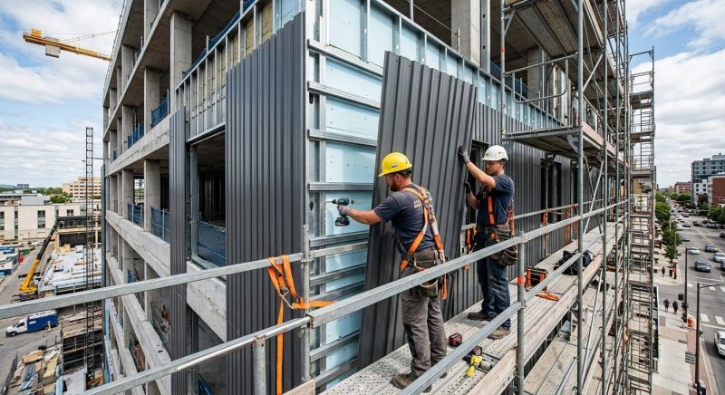 Steel Cladding Installation in Pittsboro, NC