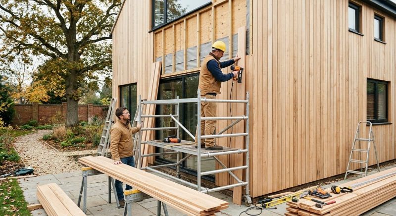 Wood Cladding Installation in Apex, NC