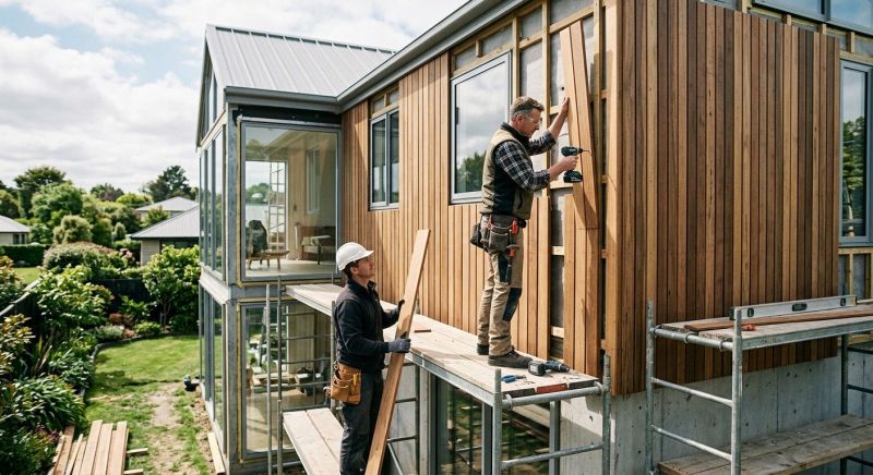 Wood Cladding Installation in Cary, NC