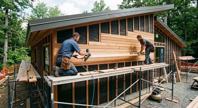 Wood Cladding Installation in Chatham County, NC