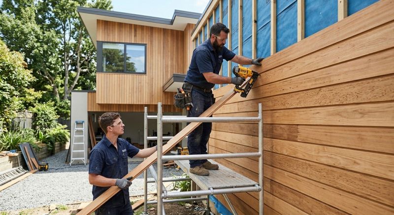 Wood Cladding Installation in Pittsboro, NC