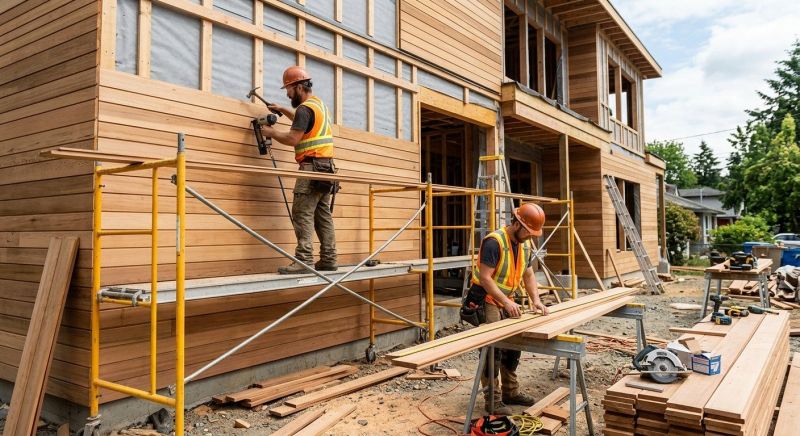 Wood Cladding Installation in Liberty, NC