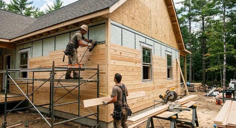 Wood Plank Siding Installation in Pittsboro, NC