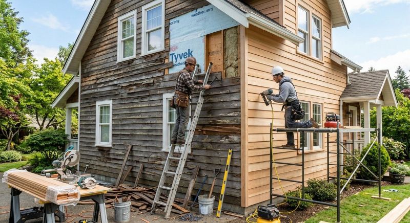 Wood Siding Installation in Fuquay Varina, NC